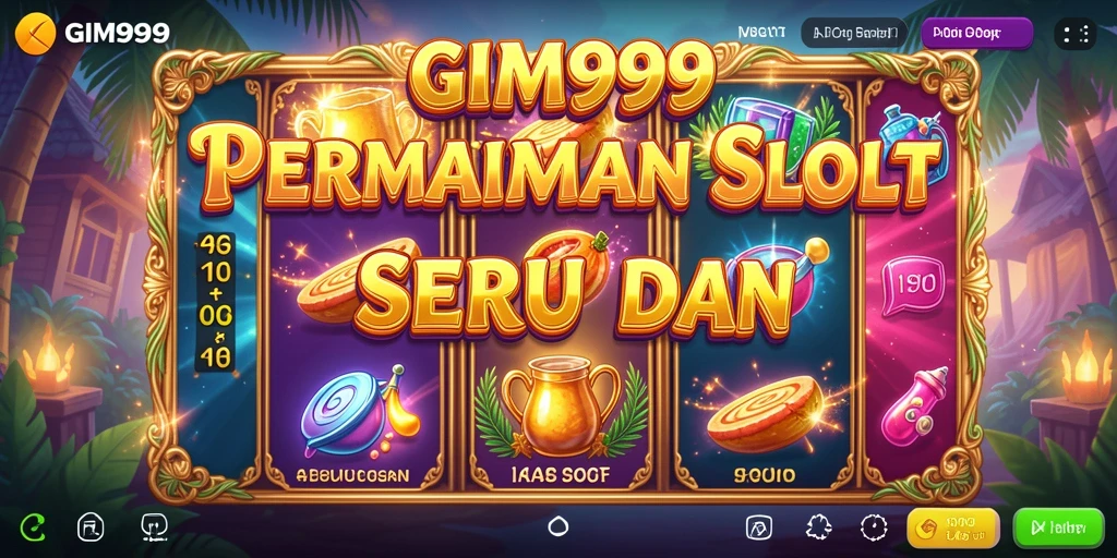 Tampilan menarik permainan Slot GIM999 yang mengasyikkan.