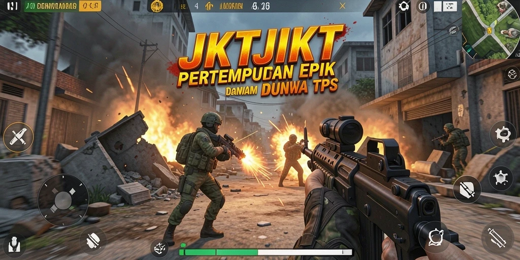 Gameplay seru dari JKTJKT di dunia TPS.