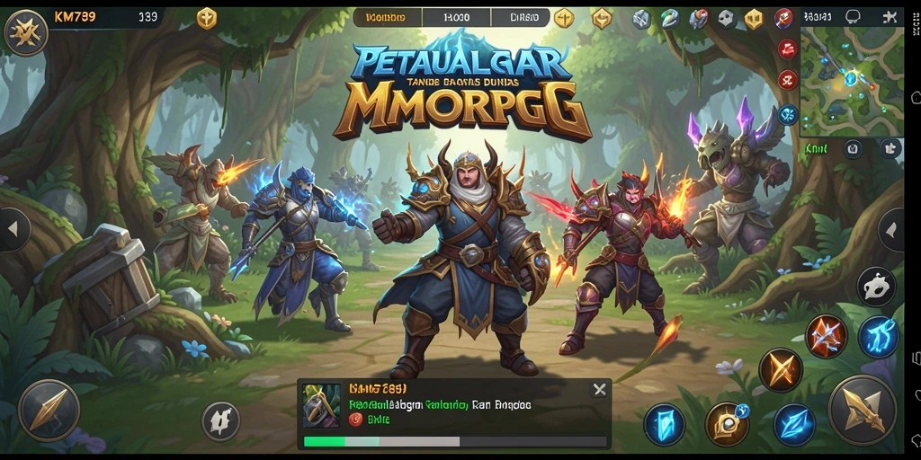 Tangkapan layar gameplay <strong>KM789</strong> yang menampilkan aksi seru dalam dunia MMORPG.