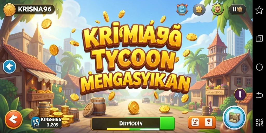 Tampilan gameplay menarik dari KRISNA96 yang menunjukkan aktivitas Tycoon.