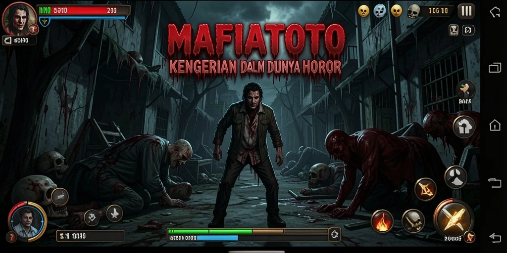 Screenshot MAFIATOTO memperlihatkan suasana mencekam selama gameplay.