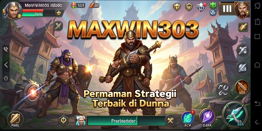 Tampilan gameplay <strong>MAXWIN303</strong> yang seru dalam pertempuran strategi.