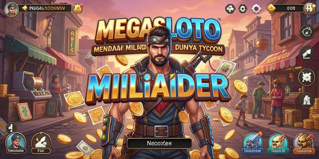 Tampilan gameplay MEGASLOTO yang menarik dan interaktif.