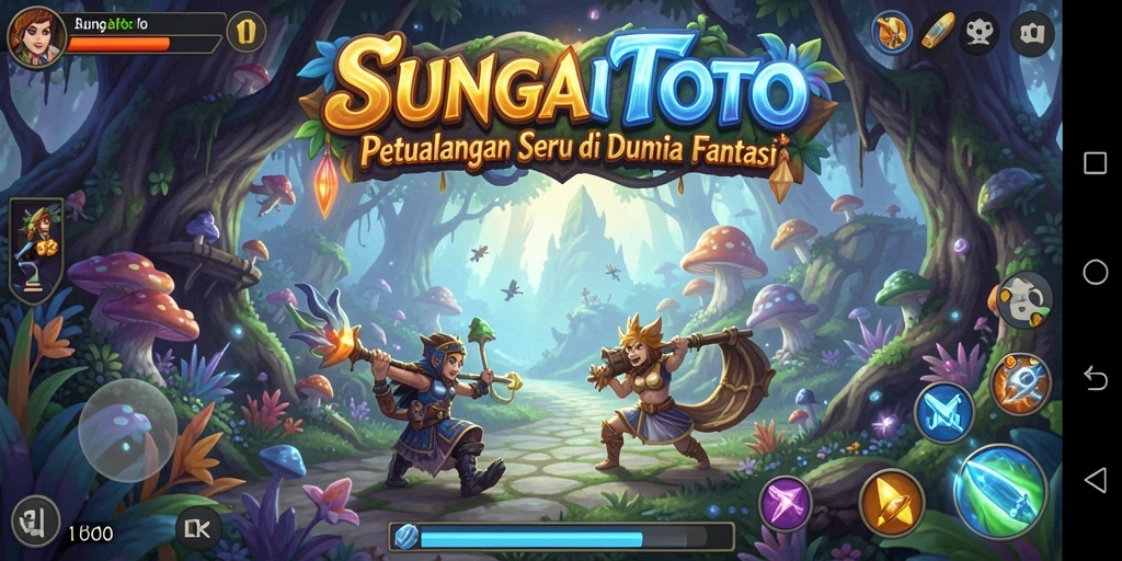 Tangkapan layar gameplay SUNGAITOTO menampilkan petualangan yang penuh aksi.