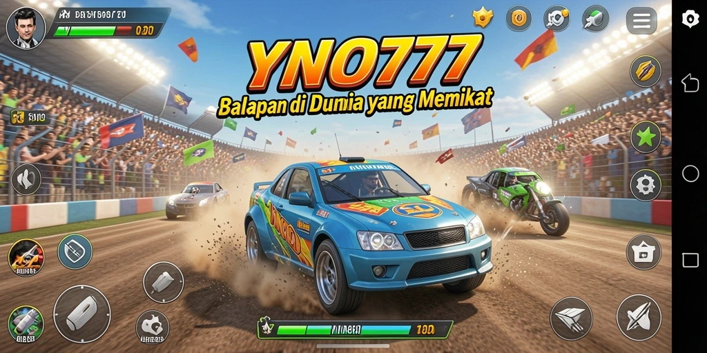 Tampak seru dalam aksi balapan di YONO777.